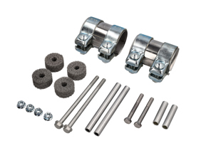 Montagesatz für den Endschalldämpfer. Porsche 996 C2 / C4 3.6L ab 2001 - 99611123100, 99711152000, 99611123000, 99711122930, 90037818301, 90037810501, 90038000501